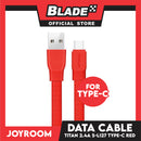 Joyroom Data Cable Titan Flat 2.4A 1200mm TYPE C S-L127 (Red) for Android Samsung, Huawei, Xiaomi & Oppo