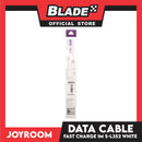 Joyroom Data Cable USB Fast Charge 100cm S-L352 (White) for iOS- iPhone 5,5c,5s,6,6+,6s,6s,7,7+,8,X,XR,XS MAX,11)iPad,iPad Mini 1,2 3 & 4, iPad Air and iPad 4