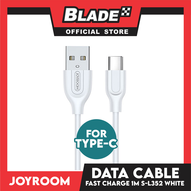 Joyroom Data Cable USB Fast Charge 100cm Type-C S-L352 (White) for Android- Samsung, Huawei, Xiaomi, Oppo, Also compatible to other Various Digital Devices