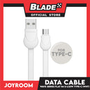 Joyroom Data Cable USB Waves Series Flat Cable 1000mm Type-C S-L121W (White) for Android Samsung, Huawei, Xiaomi, Oppo, Also compatible to other various digital devices