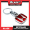 Blade Keychain Logo 2 Sides Honda Chrome (Red)