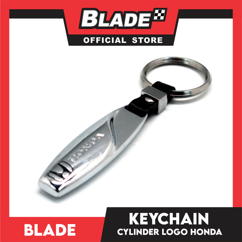 Blade Keychain Logo Cylinder Honda Chrome