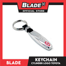 Blade Keychain Logo Cylinder Toyota Chrome