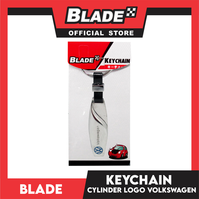 Blade Keychain Logo Cylinder Volkswagen Chrome