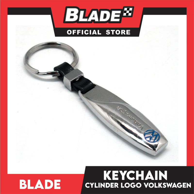 Blade Keychain Logo Cylinder Volkswagen Chrome