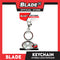 Blade Car Chrome Logo Key Ring Key Chain Stainless Steel with Metal Hook (Hyundai) Car Logo Key Chain