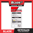 Blade Car Chrome Logo Key Ring Key Chain Stainless Steel with Metal Hook (Blade) Logo Key Chain