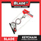 Blade Car Chrome Logo Key Ring Key Chain Stainless Steel with Metal Hook (Hyundai) Car Logo Key Chain