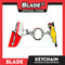 Blade Car Chrome Logo Key Ring Key Chain Stainless Steel with Metal Hook (Chevrolet) Car Logo Key Chain