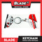Blade Car Chrome Logo Key Ring Key Chain Stainless Steel with Metal Hook (Toyota) Car Logo Key Chain