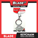 Blade Car Chrome Logo Key Ring Key Chain Stainless Steel with Metal Hook (Nissan) Logo Key Chain