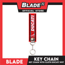 Blade Keychain Key Tag Lanyard with Metal Hook Key Ring Attachment (Ducati Design)