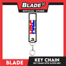 Blade Keychain Key Tag Lanyard with Metal Hook Key Ring Attachment (HRC Honda Racing Design)
