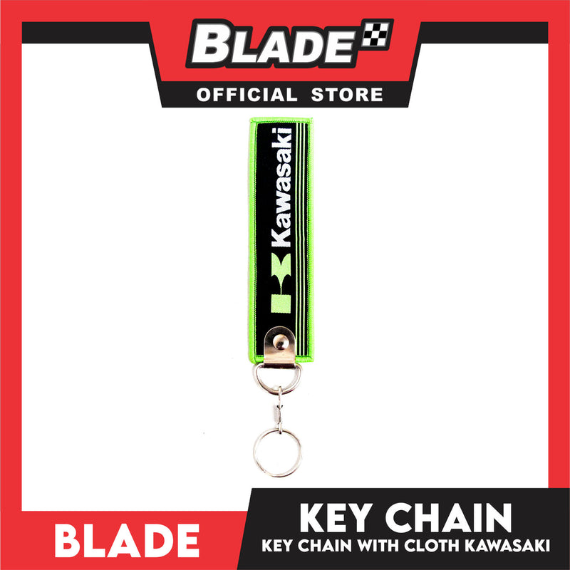 Blade Keychain Key Tag Lanyard with Metal Hook Key Ring Attachment (Kawasaki Design)