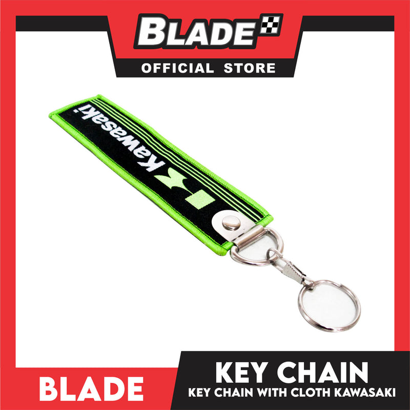 Blade Keychain Key Tag Lanyard with Metal Hook Key Ring Attachment (Kawasaki Design)