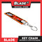 Blade Keychain Key Tag Lanyard with Metal Hook Key Ring Attachment (KTM Racing Team Design)