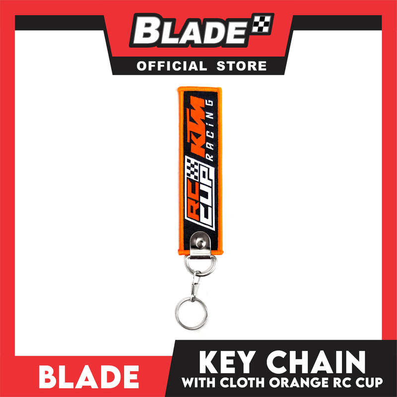 Keychain Key Tag Lanyard with Metal Hook Key Ring Attachment (RC Cup KTM Racing Design)
