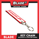 Blade Keychain Cloth Tag Honda (Red and White)