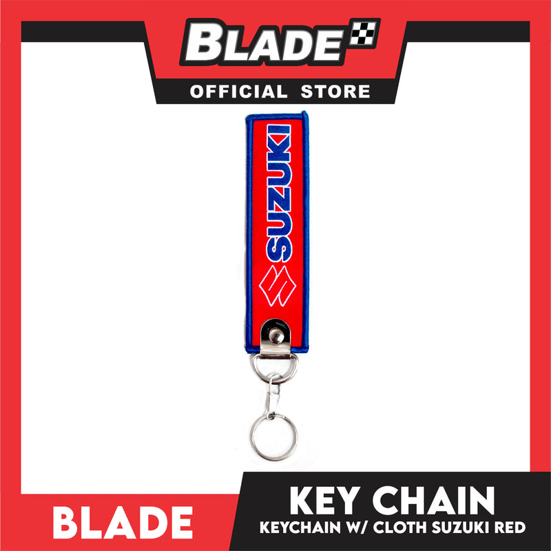 Blade Keychain Cloth Tag Suzuki Red
