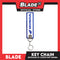 Blade Keychain Cloth Tag Honda Blue/White