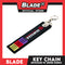 Blade Keychain Key Tag Lanyard with Metal Hook Key Ring Attachment (Bride Design)