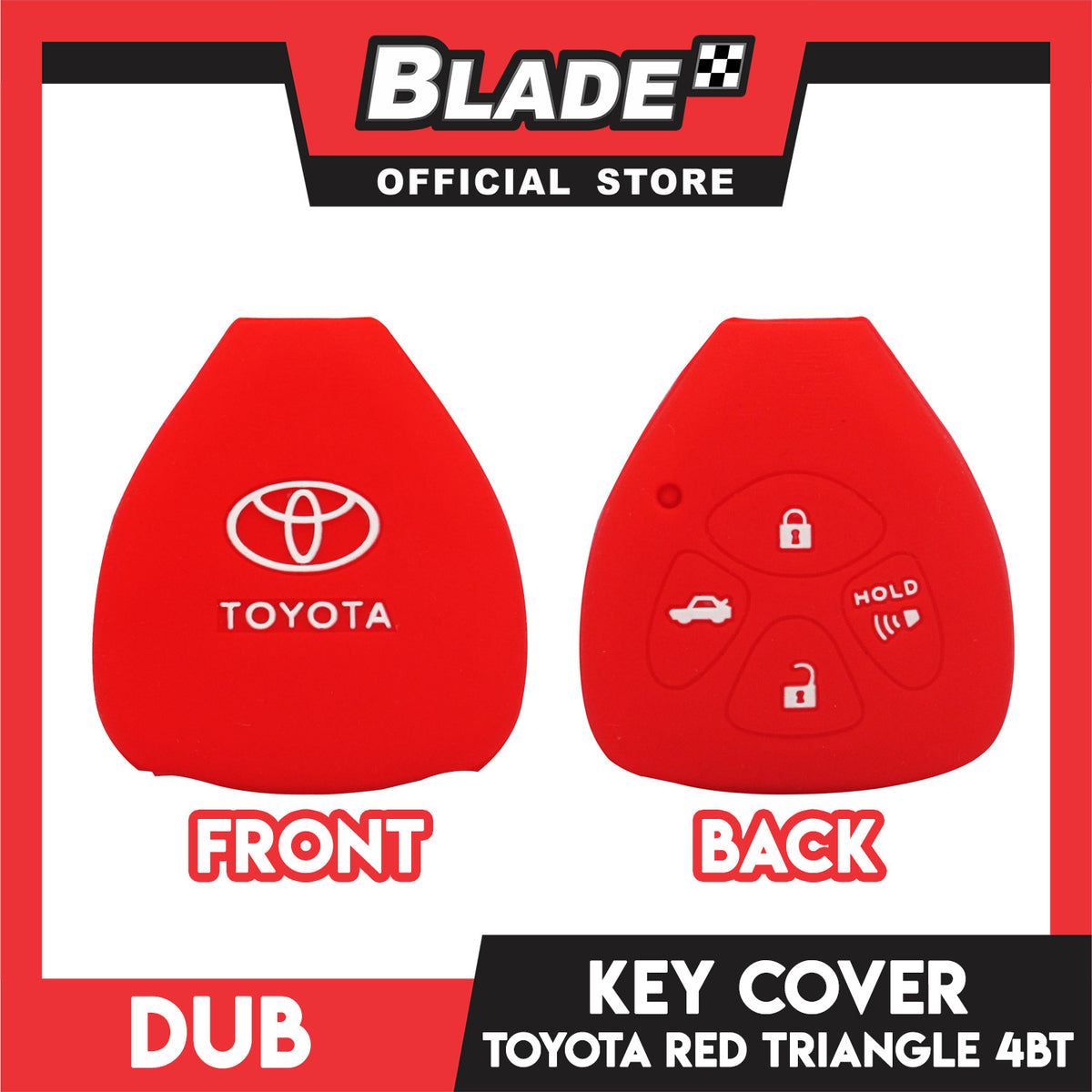 Dub Key Silicon Case for Toyota 4 Button