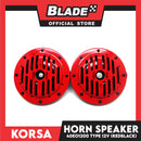 Korsa 40EO1200 Horn Speaker Type 12V (Red/Black)