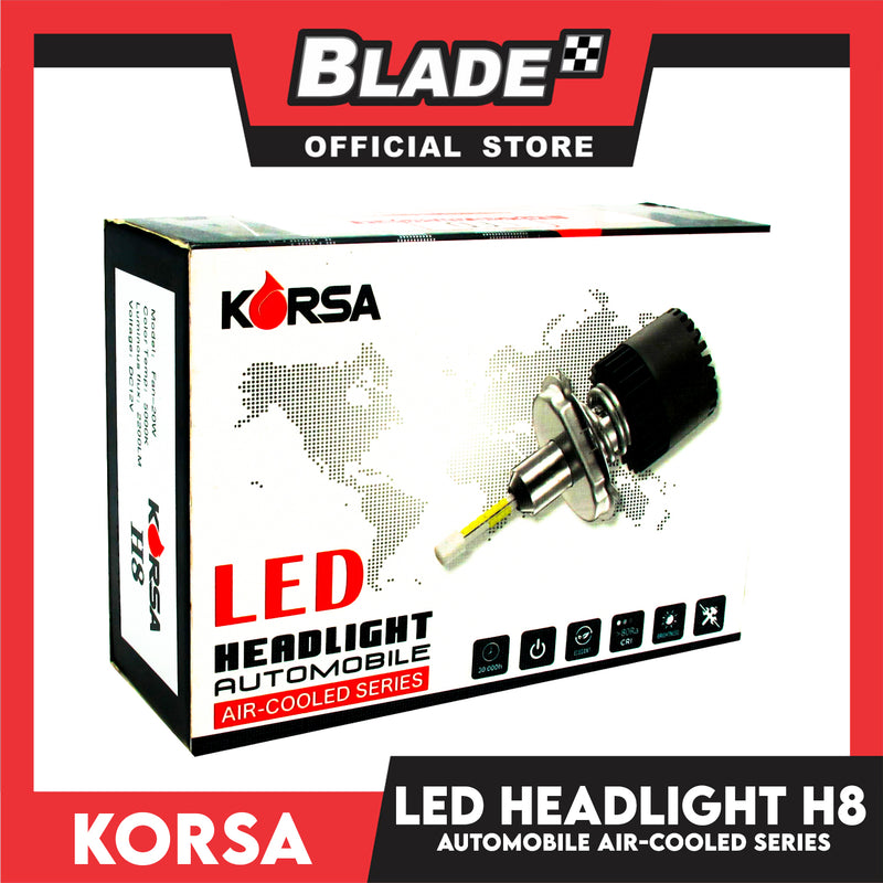 Korsa LED Headlight Automobile Air-Cooled Series H8