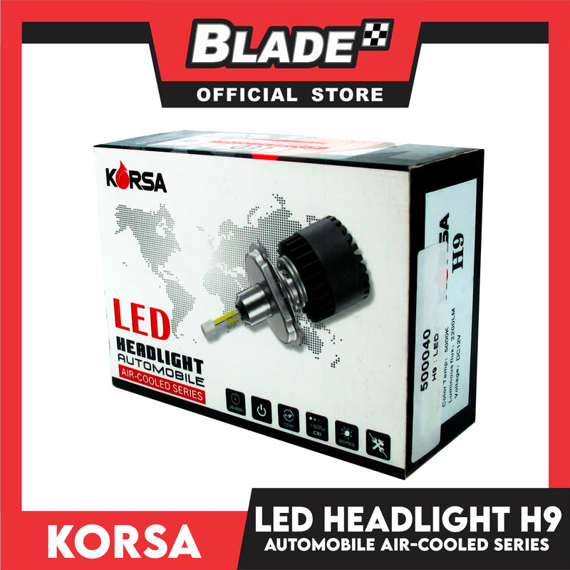 Korsa LED Headlight Automobile Air-Cooled Series H9