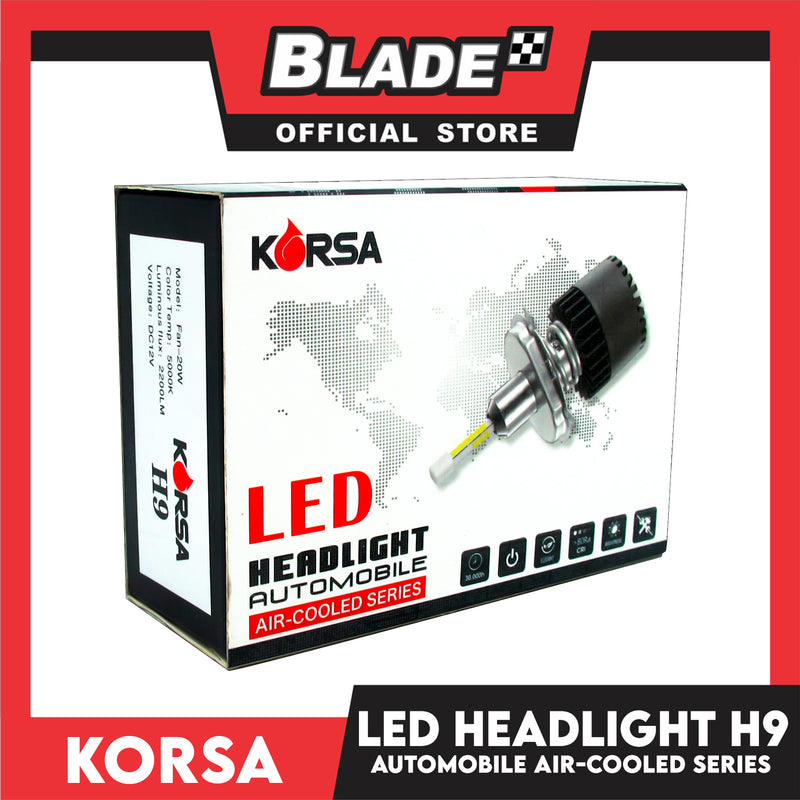 Korsa LED Headlight Automobile Air-Cooled Series H9