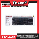Promate Dual Mode Portable Wireless Multimedia Keyboard with Touchpad Keypad-1 (Grey)