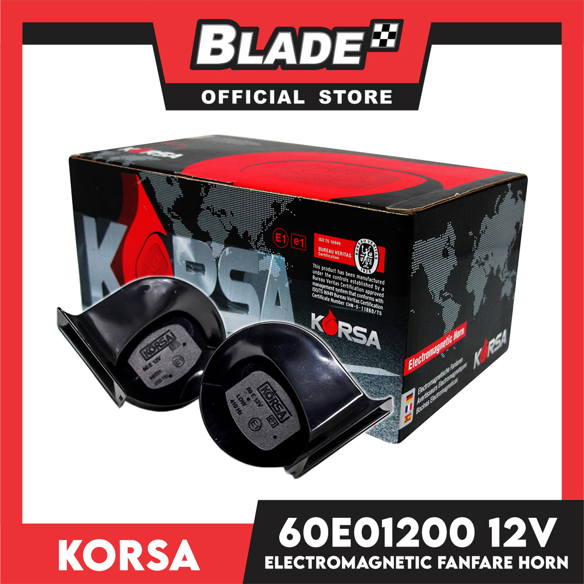Korsa Electromagnetic Fanfare Horn Shell Type 60E01200 12V