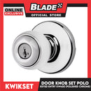 Kwikset Keyed Entry KW400 Door Knob Set Polo (Polished Chrome)