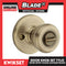 Kwikset Keyed Entry KW400 Door Knob Set Tylo (Antique Brass)