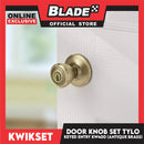 Kwikset Keyed Entry KW400 Door Knob Set Tylo (Antique Brass)