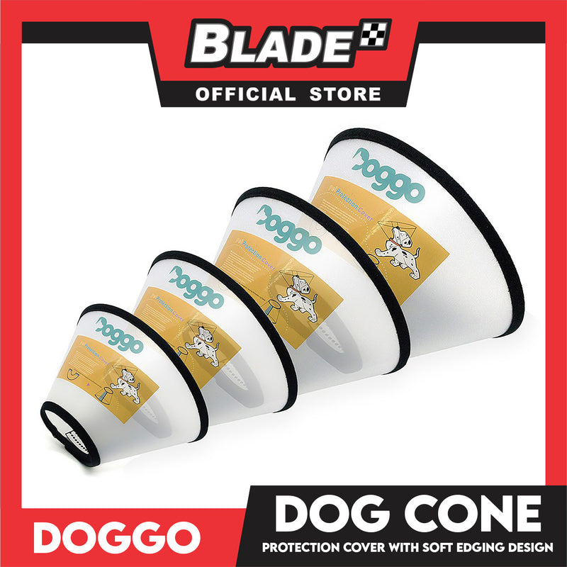 Doggo Dog Cone Protection Cover Adjustable Cone Protective Collar (Large)