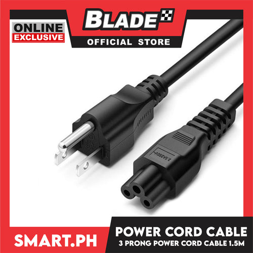 1.5 Meters AC Power Cord Cable 3-Prong