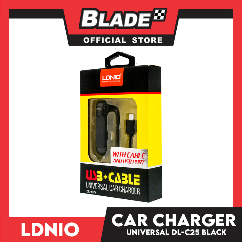 Ldnio Car Charger and USB Port 2.1 Universal DL-C25 Support for Android and iOS Devices