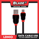 Ldnio Data Cable 2.1A Micro-USB 2000mm LS02 (Black) for Android: Samsung, Huawei, Xiaomi & Oppo