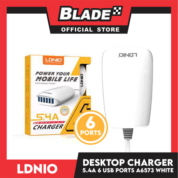 ﻿Ldnio Desktop Charger 6 USB Port A6573 for Mobile Phones , iOS, Tablet PC , PDA, Bluetooth Headset and other Digital Products