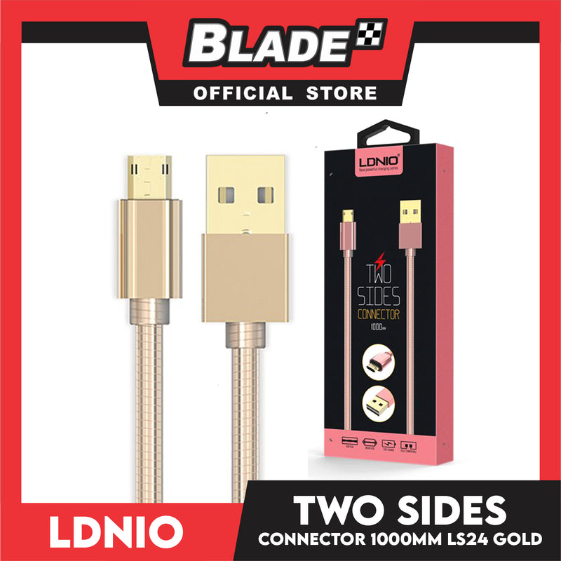 Ldnio Data Cable 2.4A Micro USB Reversible 1000mm LS24 for Android: Samsung, Huawei, Xiaomi & Oppo