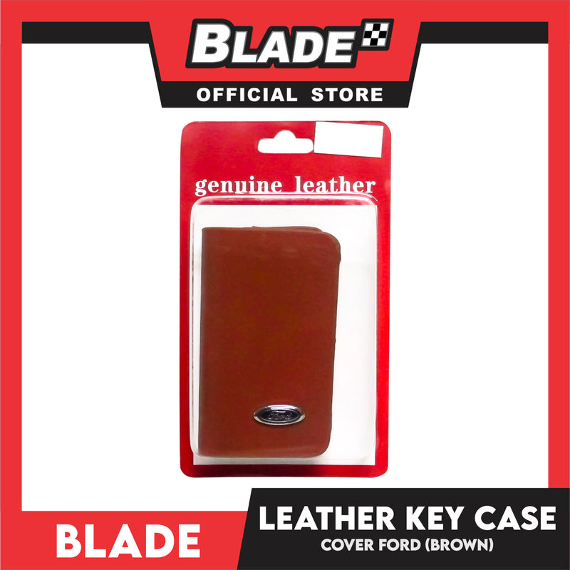 Genuine Leather Key Cover Honda Brown