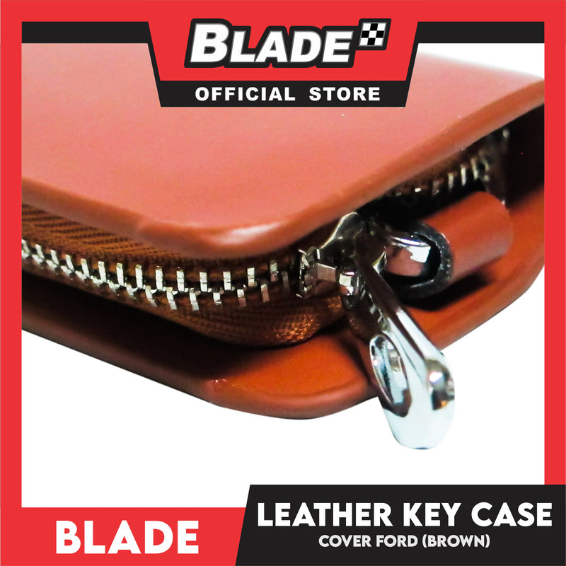 Genuine Leather Key Cover Honda Brown