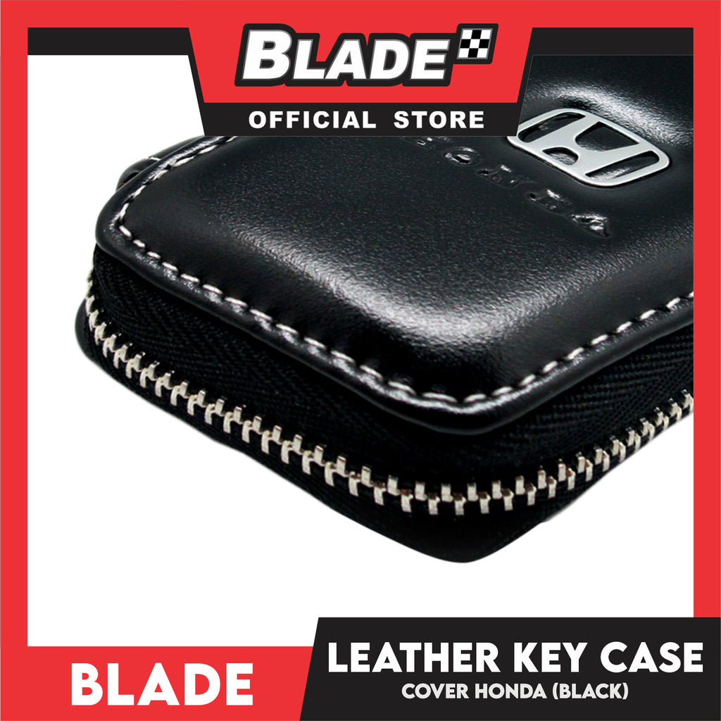 Genuine Leather Key Cover for Honda (Black) Key Case Car Key Holder Wa ...