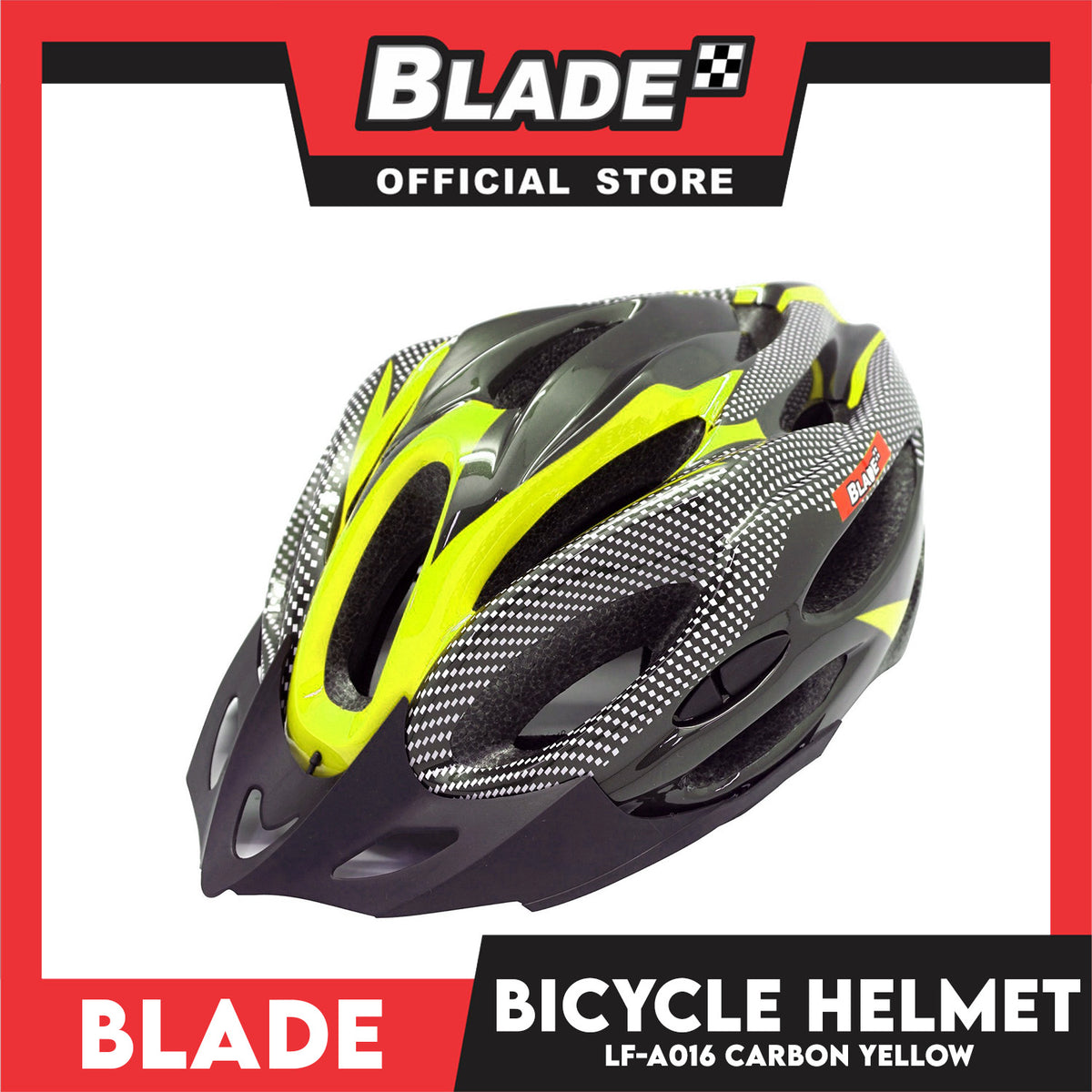 Blade Adult Cycling Bike Helmet (Carbon Yellow) LF-A016