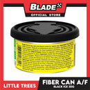 2pcs Little Trees Fiber Can Air Freshener 30g (Black Ice) Fiber Can Provides a Long-Lasting Scent for Auto or Home
