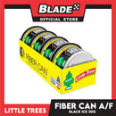 4pcs Little Trees Fiber Can Air Freshener 30g (Black Ice) Fiber Can Provides a Long-Lasting Scent for Auto or Home