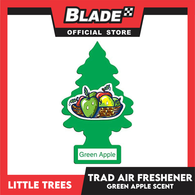 Little Trees Car Air Freshener 10316 (Green Apple) Hanging Tree Provides Long Lasting Scent