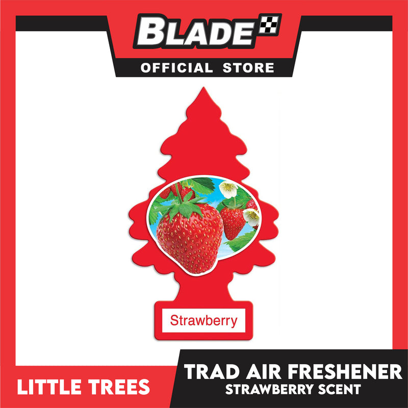 Little Trees Car Air Freshener 10312 Strawberry - Little Hanging Tree Provides Long Lasting Scent for Auto or Home