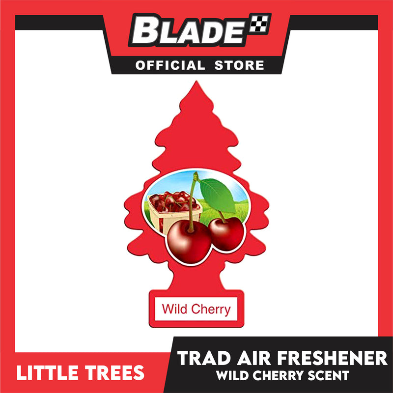 Little Trees Car Air Freshener 10311 (Wild Cherry) Hanging Tree Provides Long Lasting Scent